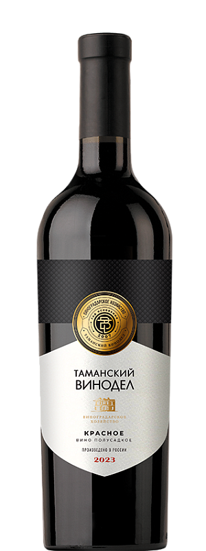 Вино полусладкое красное "Таманский Винодел"